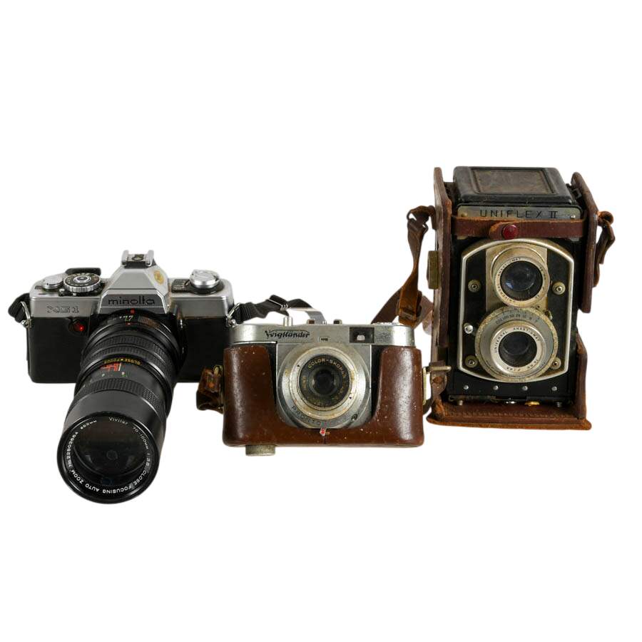 Antique Collection of Three Cameras-1