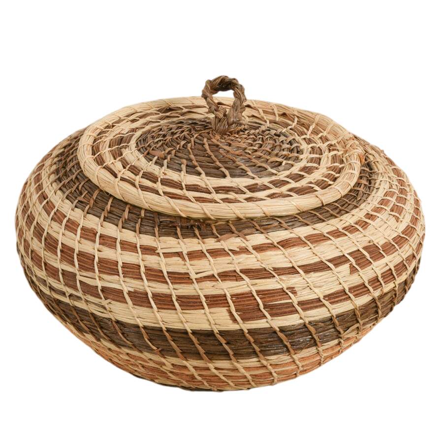 Collection of Seven Native American Hand-Woven Baskets-4
