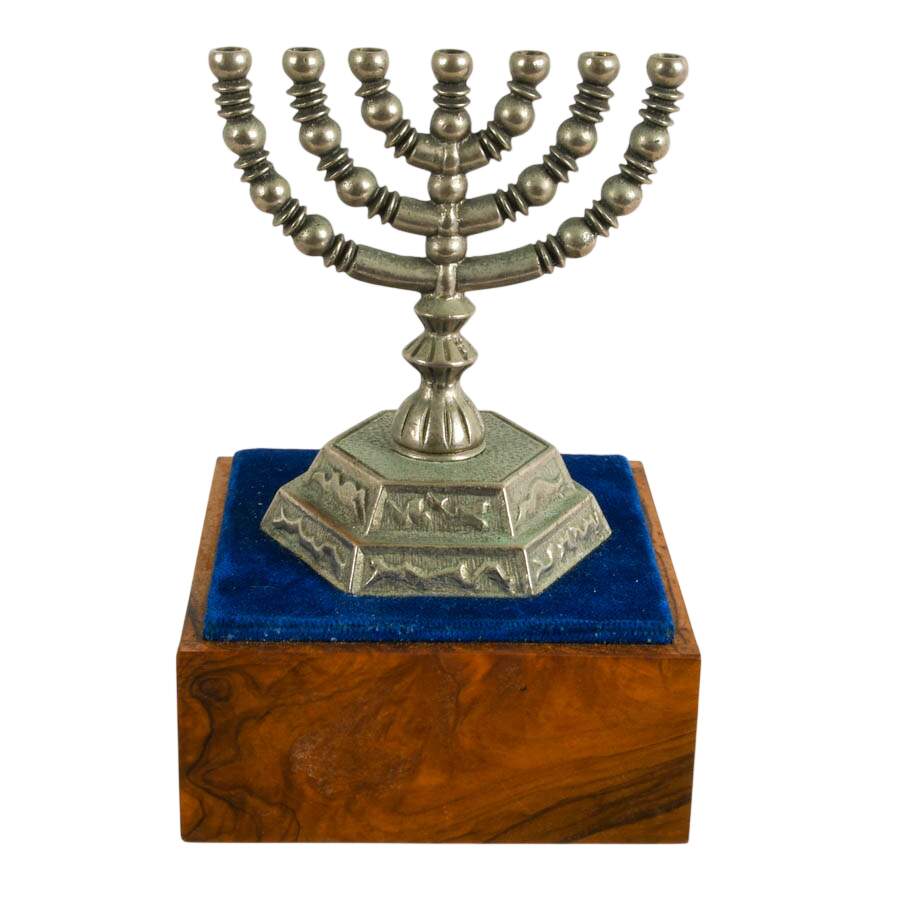 Three-Piece Silver-Plated Jewish Items-4