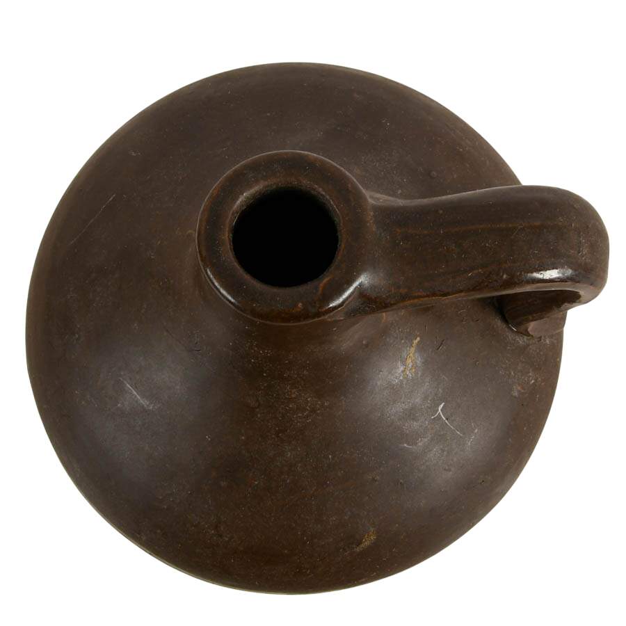 Antique Stoneware Glazed Beehive Jug-4