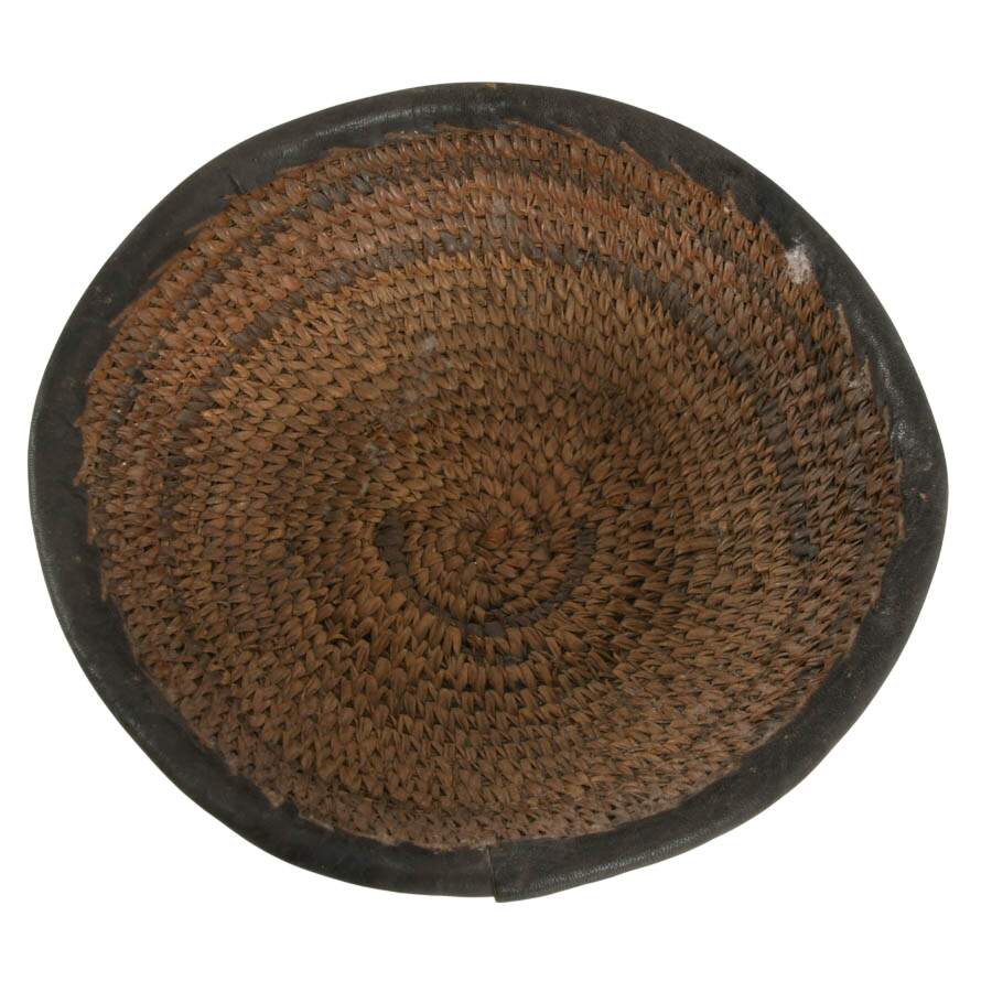 Grouping of Five Hand-Made Zulu Herb Containers and Bowls-8