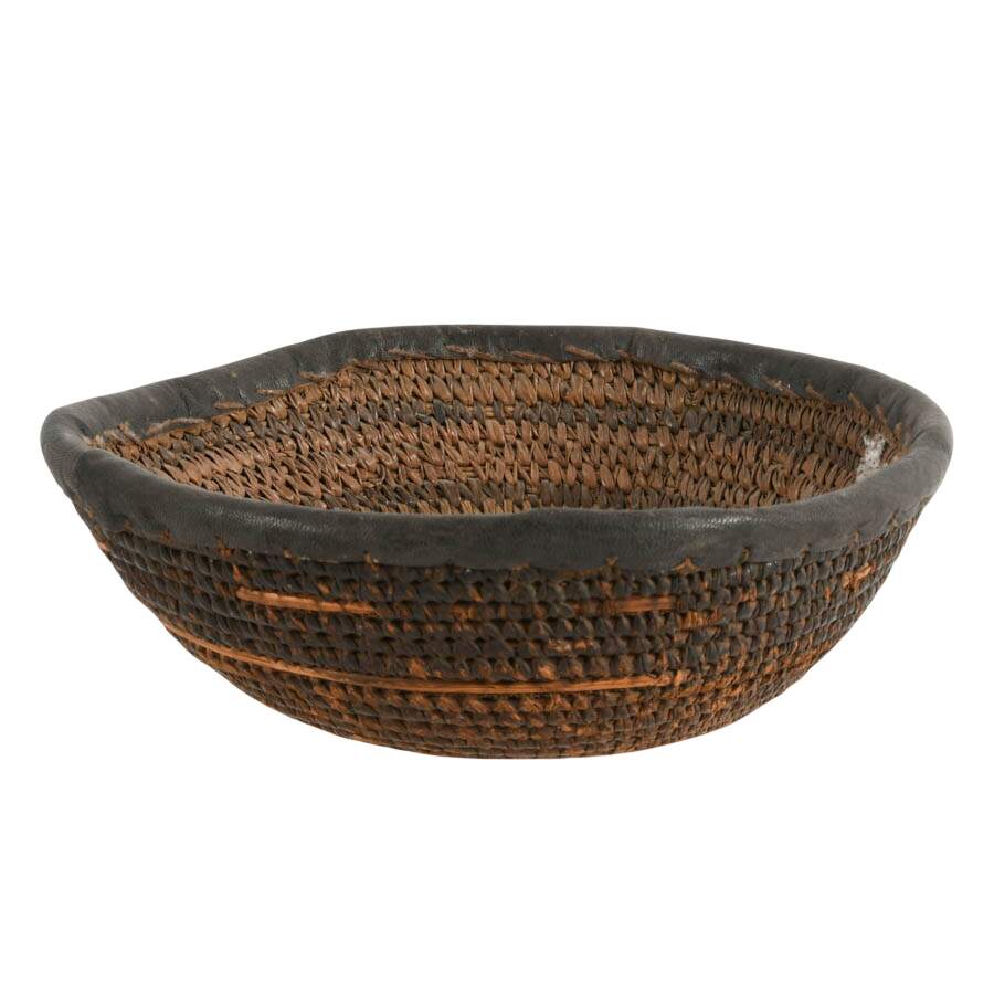 Grouping of Five Hand-Made Zulu Herb Containers and Bowls-7