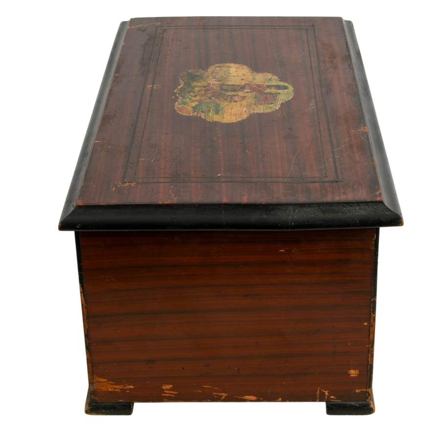 Antique Swiss Cylinder Music Box-4