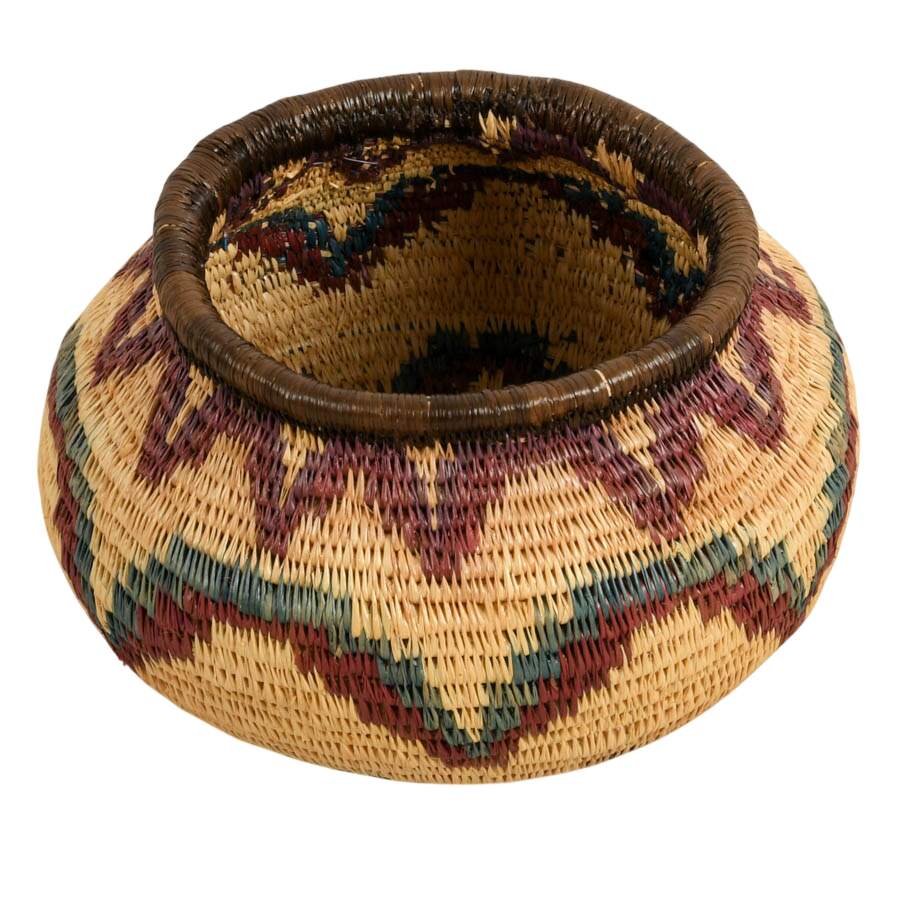 Three-Piece Handwoven African Baskets-4
