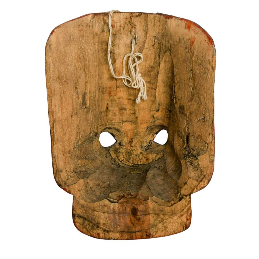 Mexican Folk-Art Hand-Carved Animal Mask-5