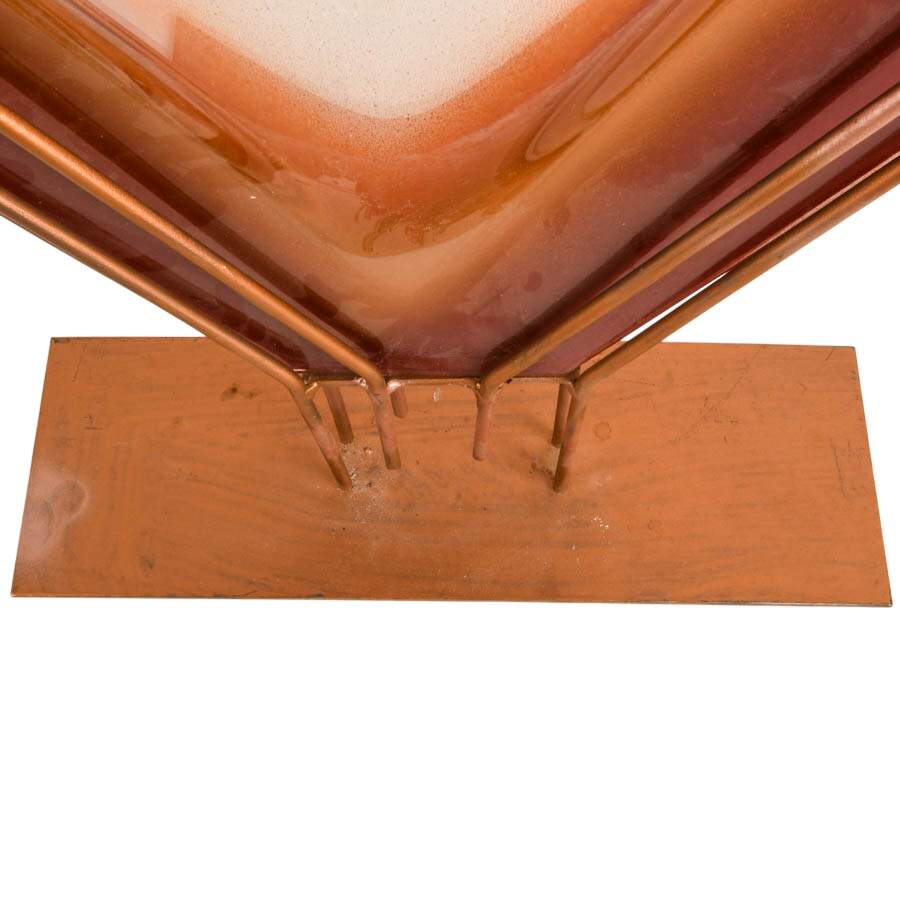 Mark Hines Abstract Art Glass Vase-4