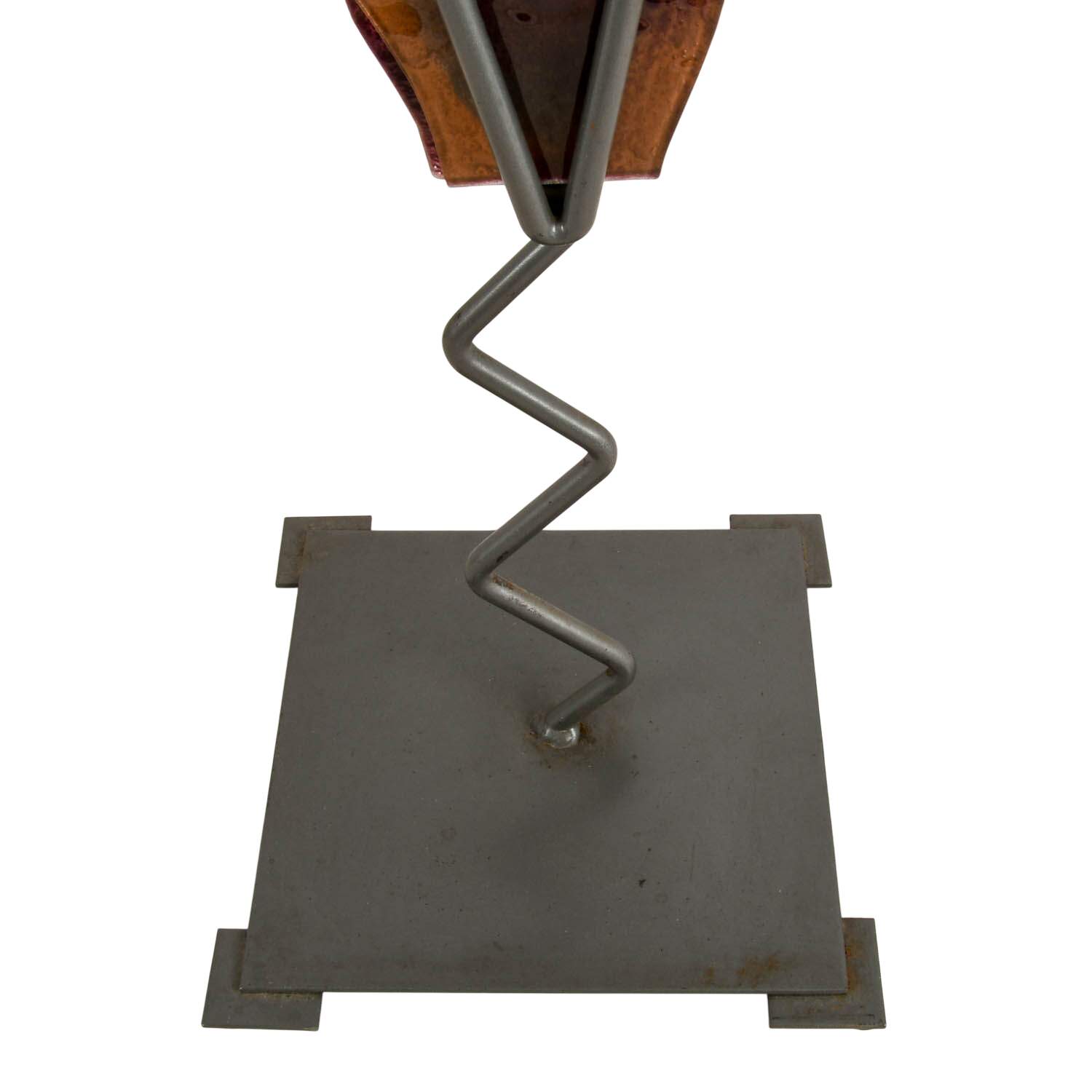 Postmodern Memphis-Style Pressed Glass Vase-5
