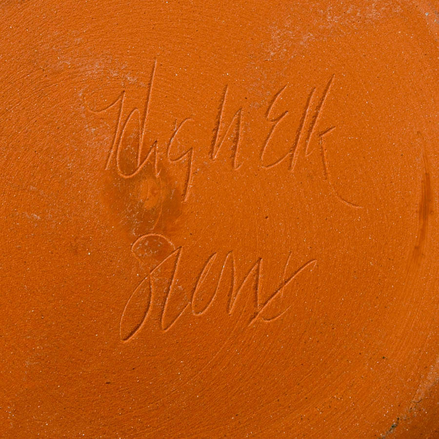 Hand-Thrown Signed Sioux Pottery Bowl-5