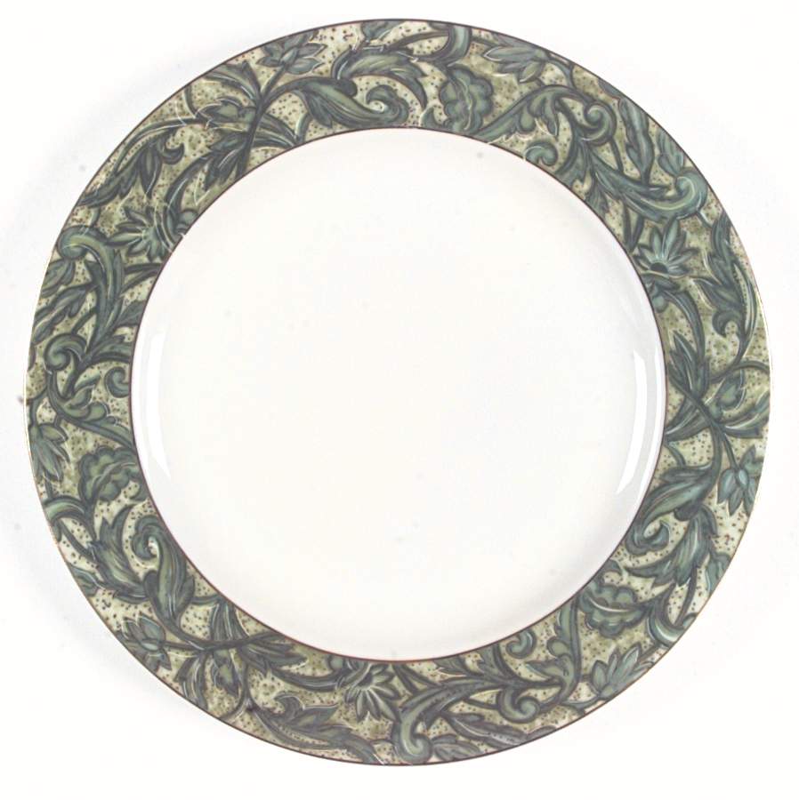 Acapella Green Dinner Plate by American Atelier-1
