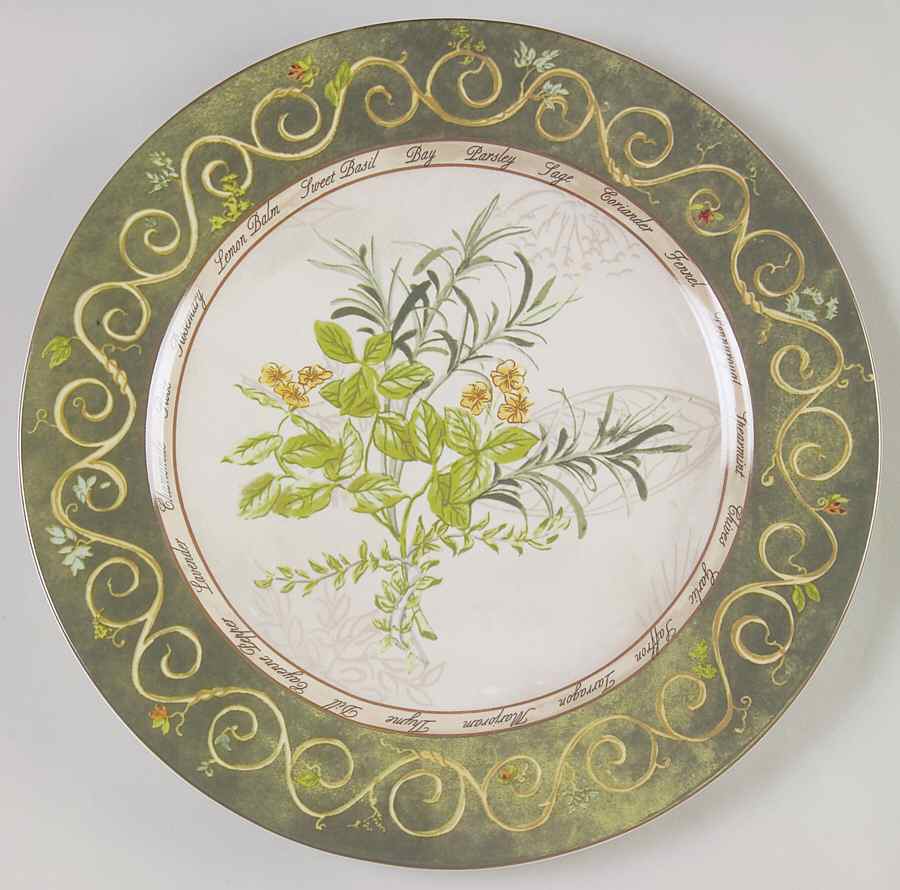 Bouquet Garni 12" Chop Plate (Round Platter) by American Atelier-1
