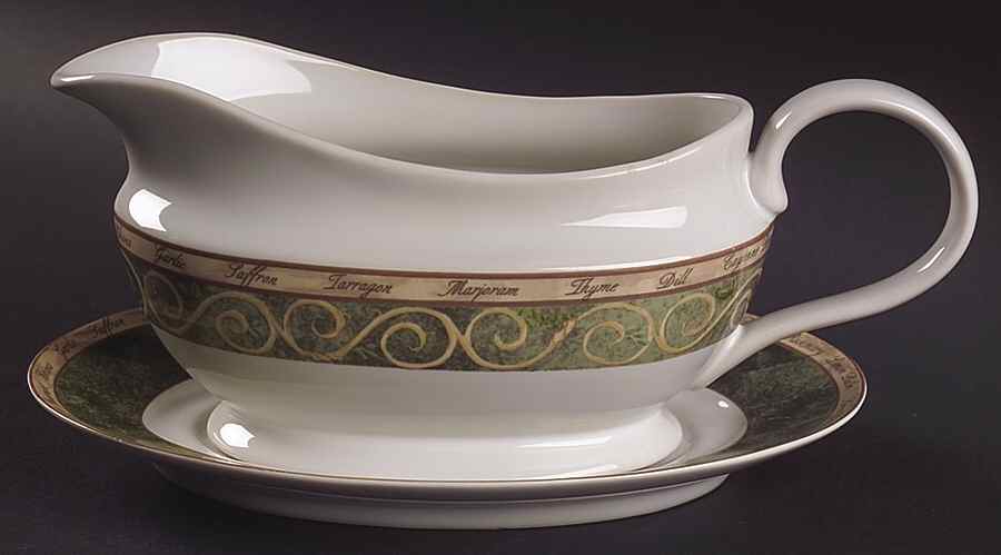 Bouquet Garni Gravy Boat & Underplate by American Atelier-1