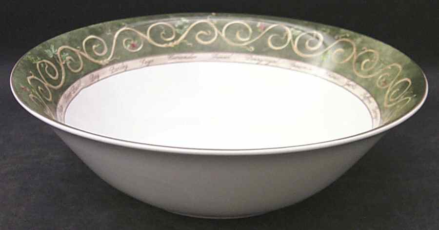 Bouquet Garni 10" Large Salad Serving Bowl by American Atelier-1