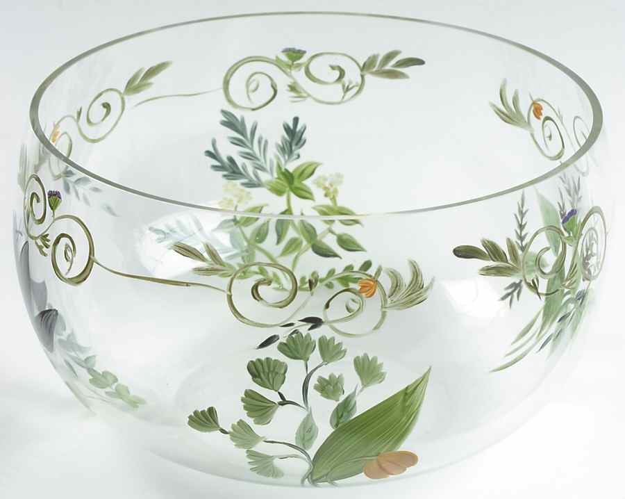 Bouquet Garni 8" Glassware Salad Bowl by American Atelier-1