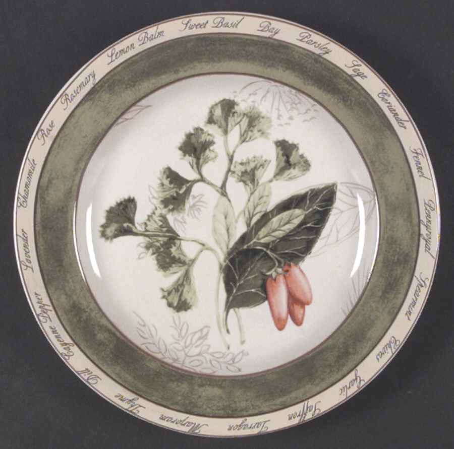 Bouquet Garni Salad/Dessert Plate by American Atelier-1
