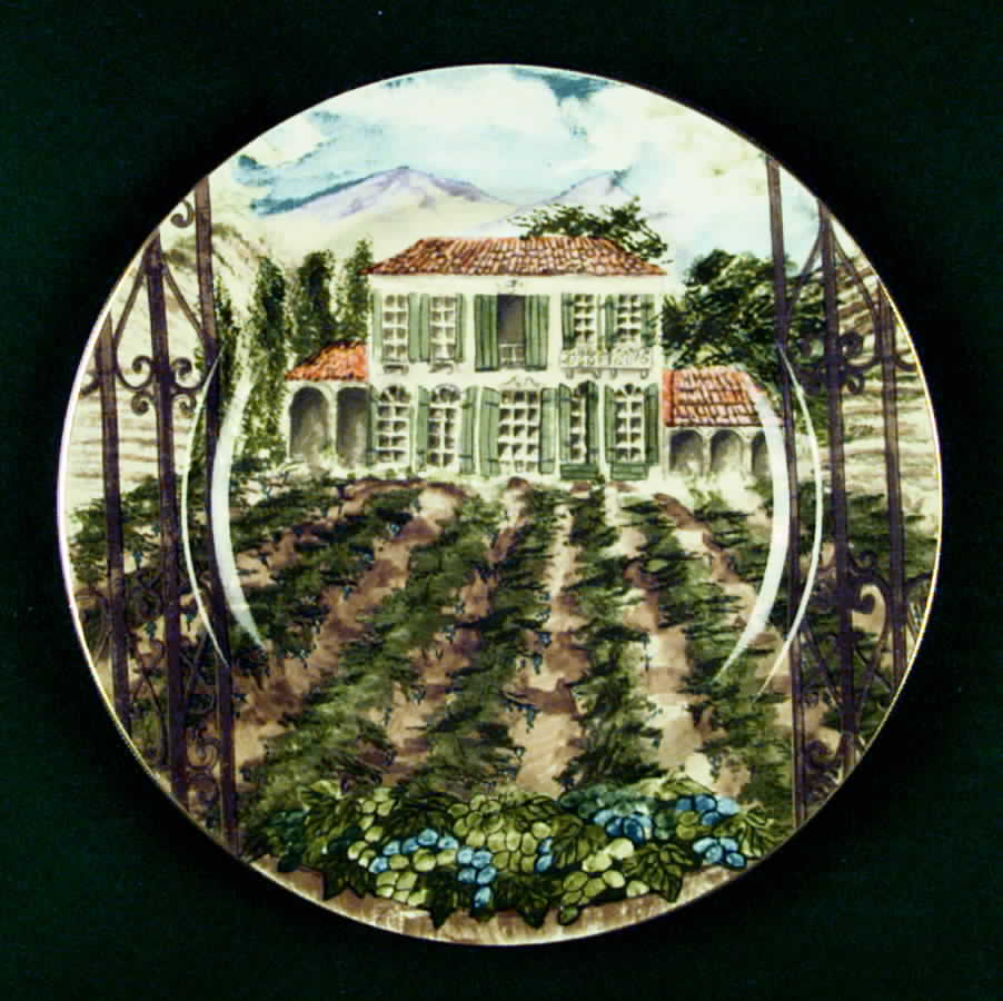 Bordeaux Salad Plate by American Atelier-1