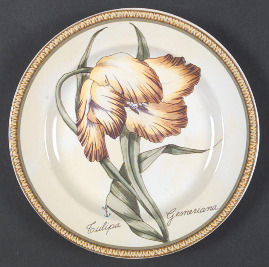 Botanical Salad/Dessert Plate by American Atelier-1