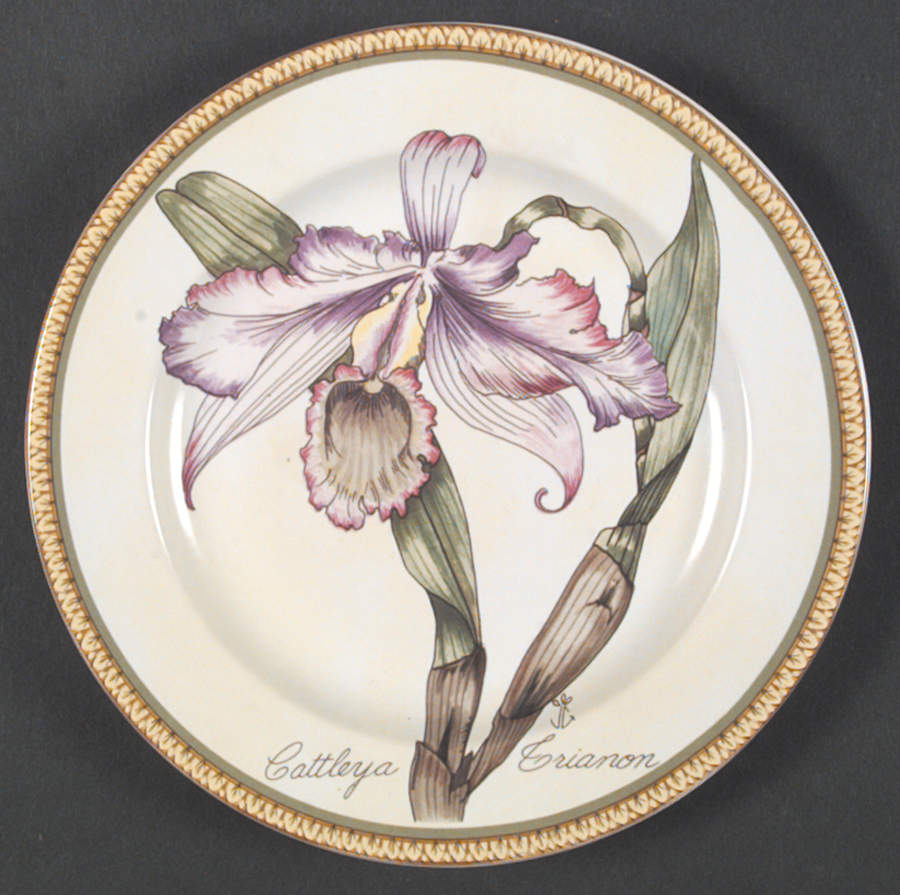 Botanical Salad/Dessert Plate by American Atelier-1