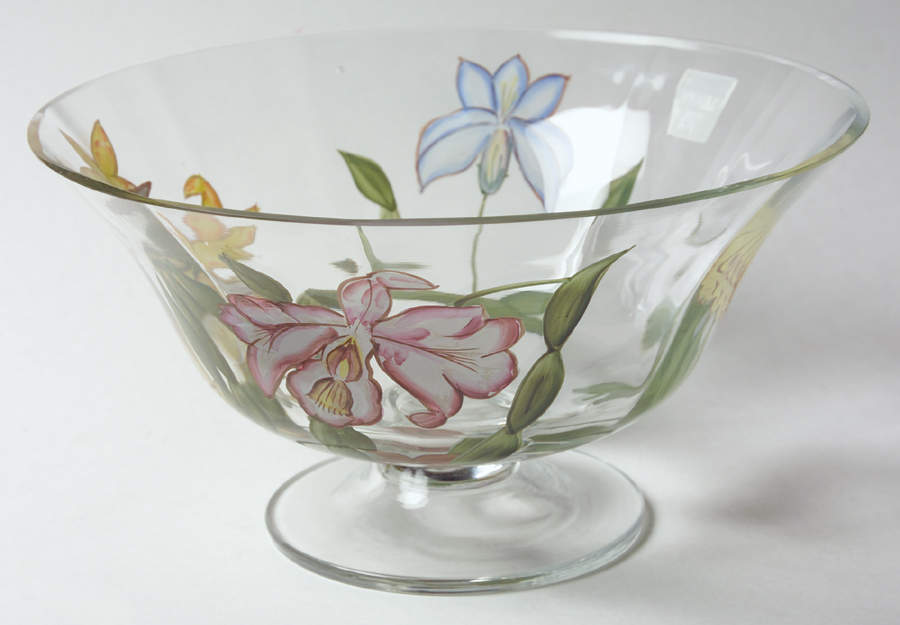Botanical Large Glassware Salad Bowl by American Atelier-1