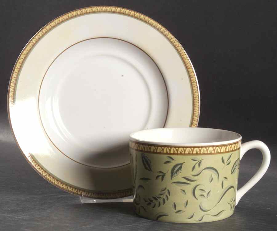 Botanical Latte Cup & Saucer Set by American Atelier-1