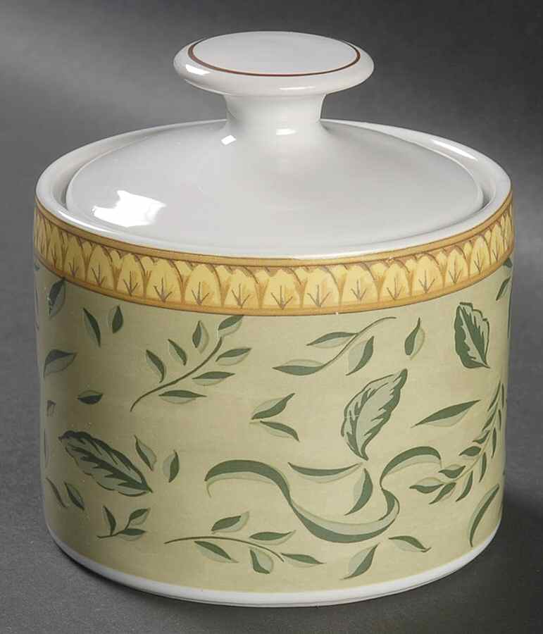 Botanical Sugar Bowl & Lid by American Atelier-1