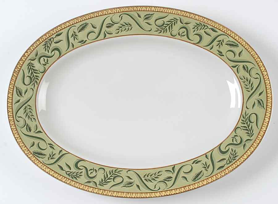Botanical 14" Oval Serving Platter by American Atelier-1