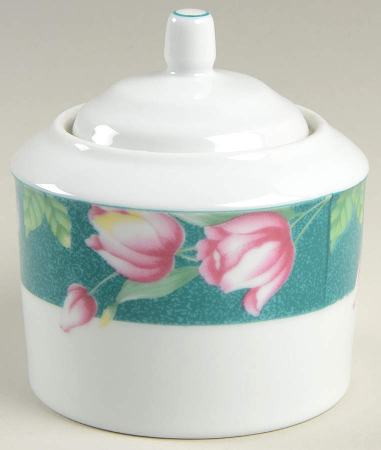Flower Garden Sugar Bowl & Lid by American Atelier-1