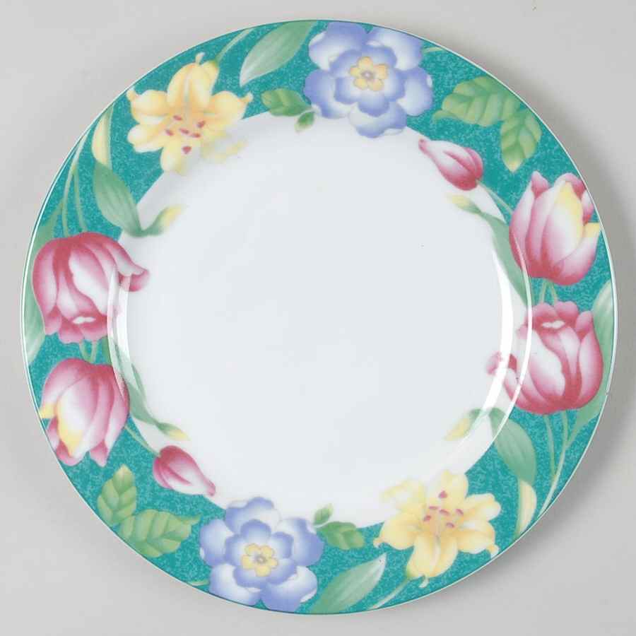 Flower Garden Salad Plate by American Atelier-1