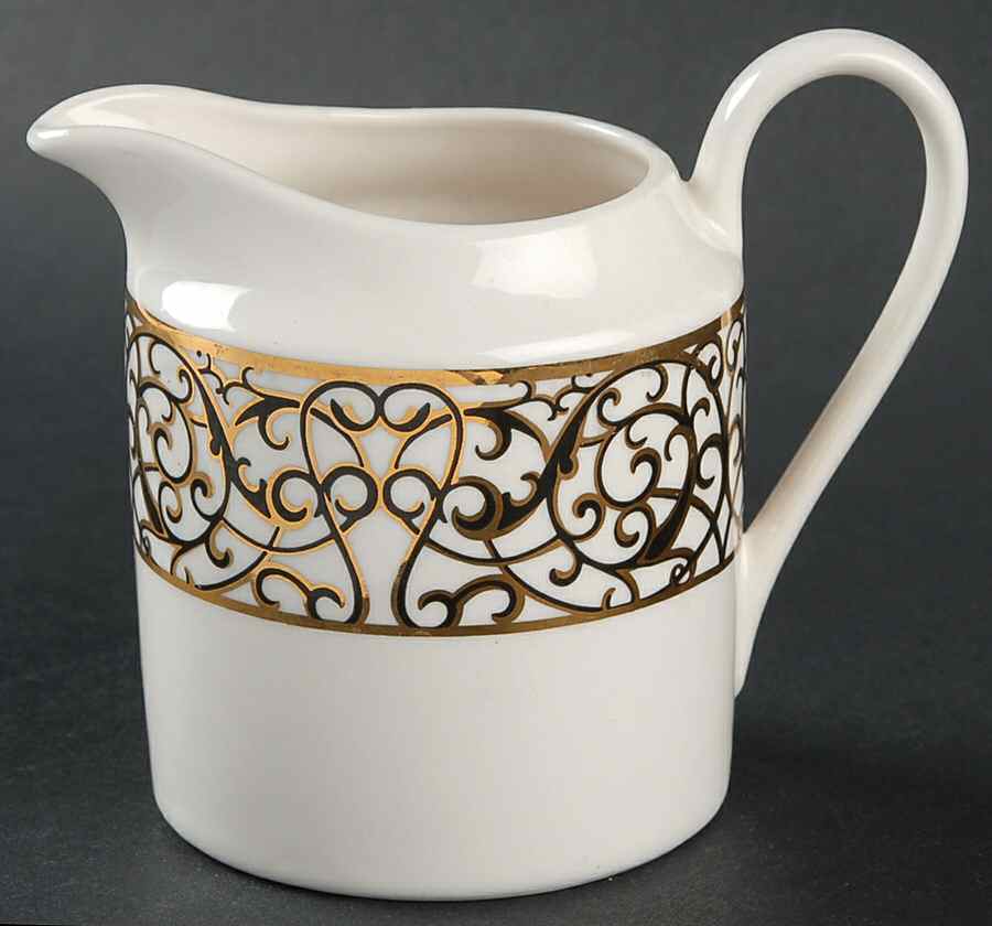 Florentine Scroll Black Creamer by American Atelier-1