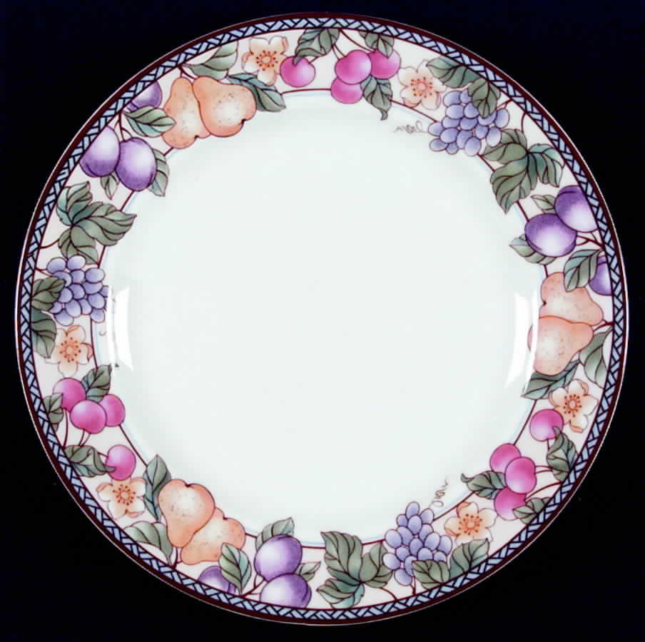 Fruit N' Flowers Dinner Plate by American Atelier-1