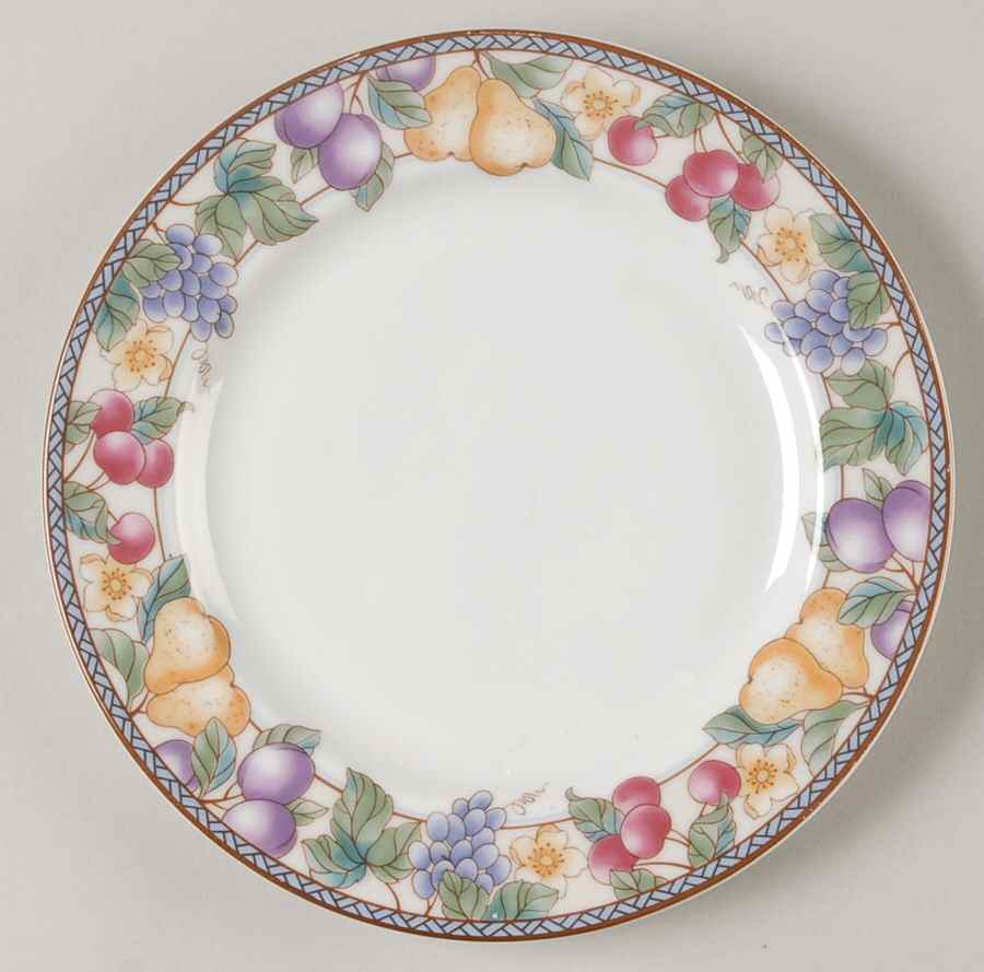 Fruit N' Flowers Salad Plate by American Atelier-1