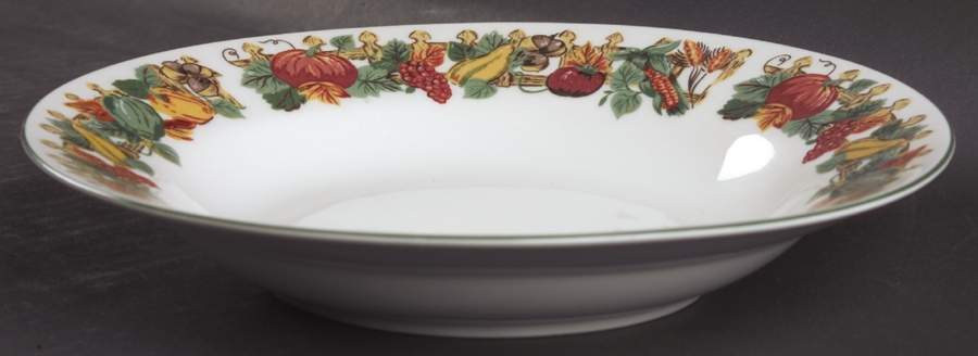 Pilgrims Harvest Rim Soup Bowl by American Atelier-1