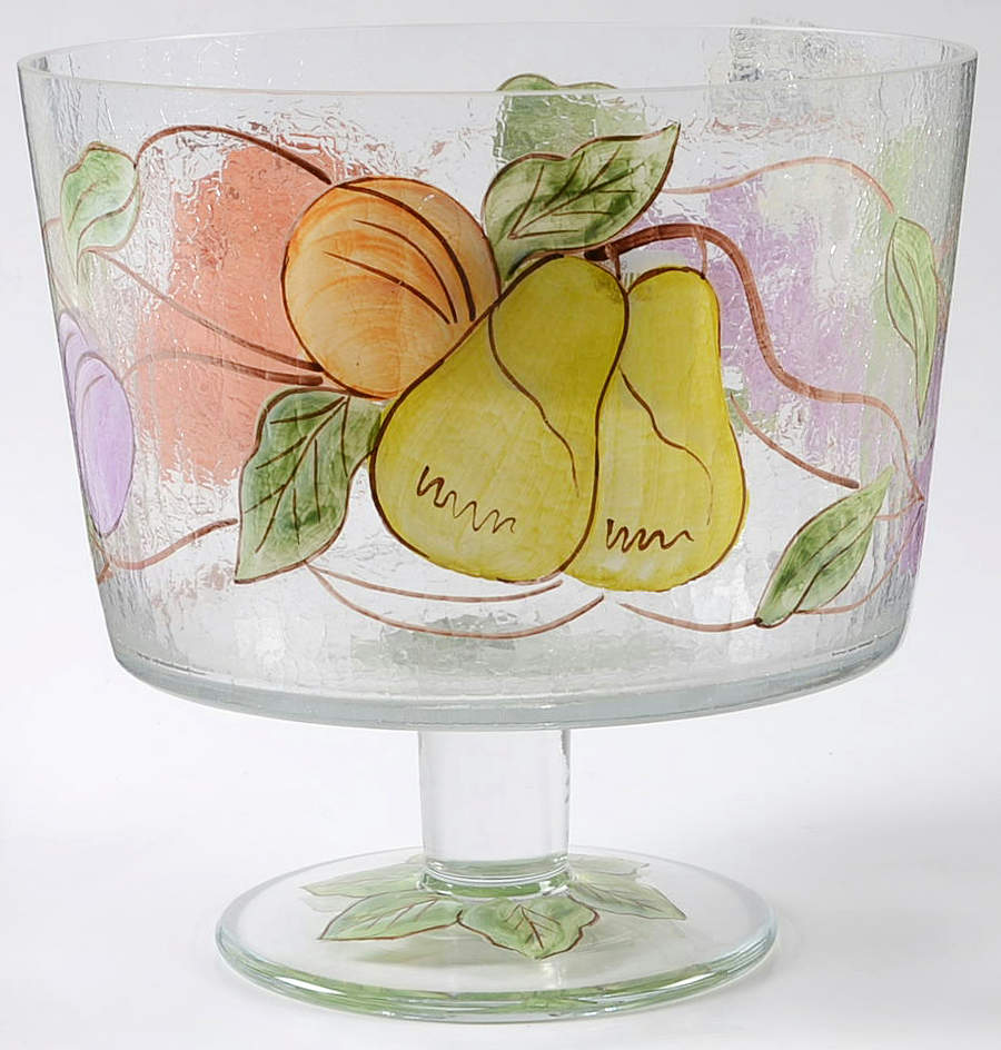 Pompeii Fruit Glassware Trifle/Pedestal Bowl by American Atelier-1