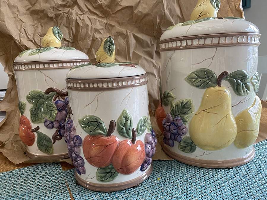 Pompeii Fruit (3 Piece) Canister Set (Box Set) by American Atelier-1