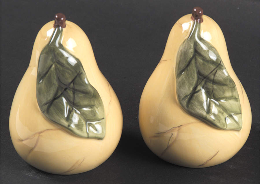 Pompeii Fruit Figural Salt & Pepper Set by American Atelier-1