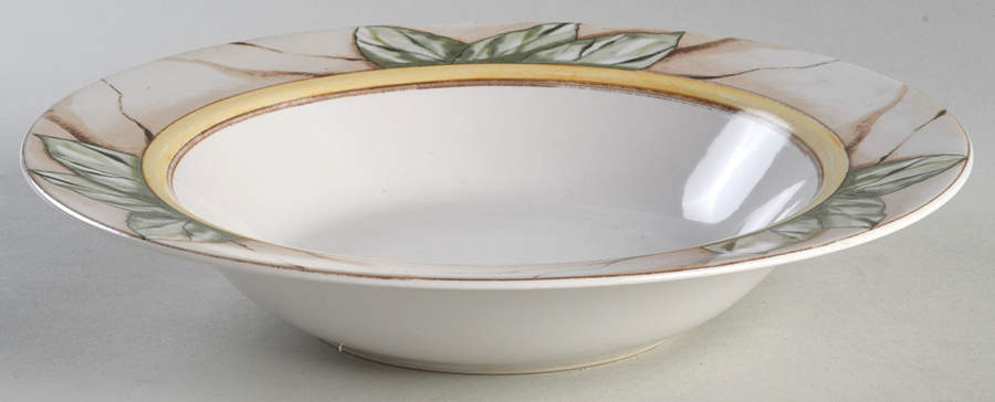 Pompeii Fruit Large Rim Soup Bowl by American Atelier-1