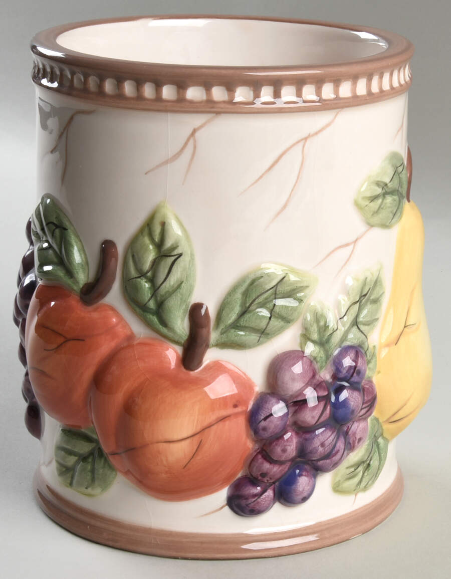 Pompeii Fruit Small Canister No Lid by American Atelier-1