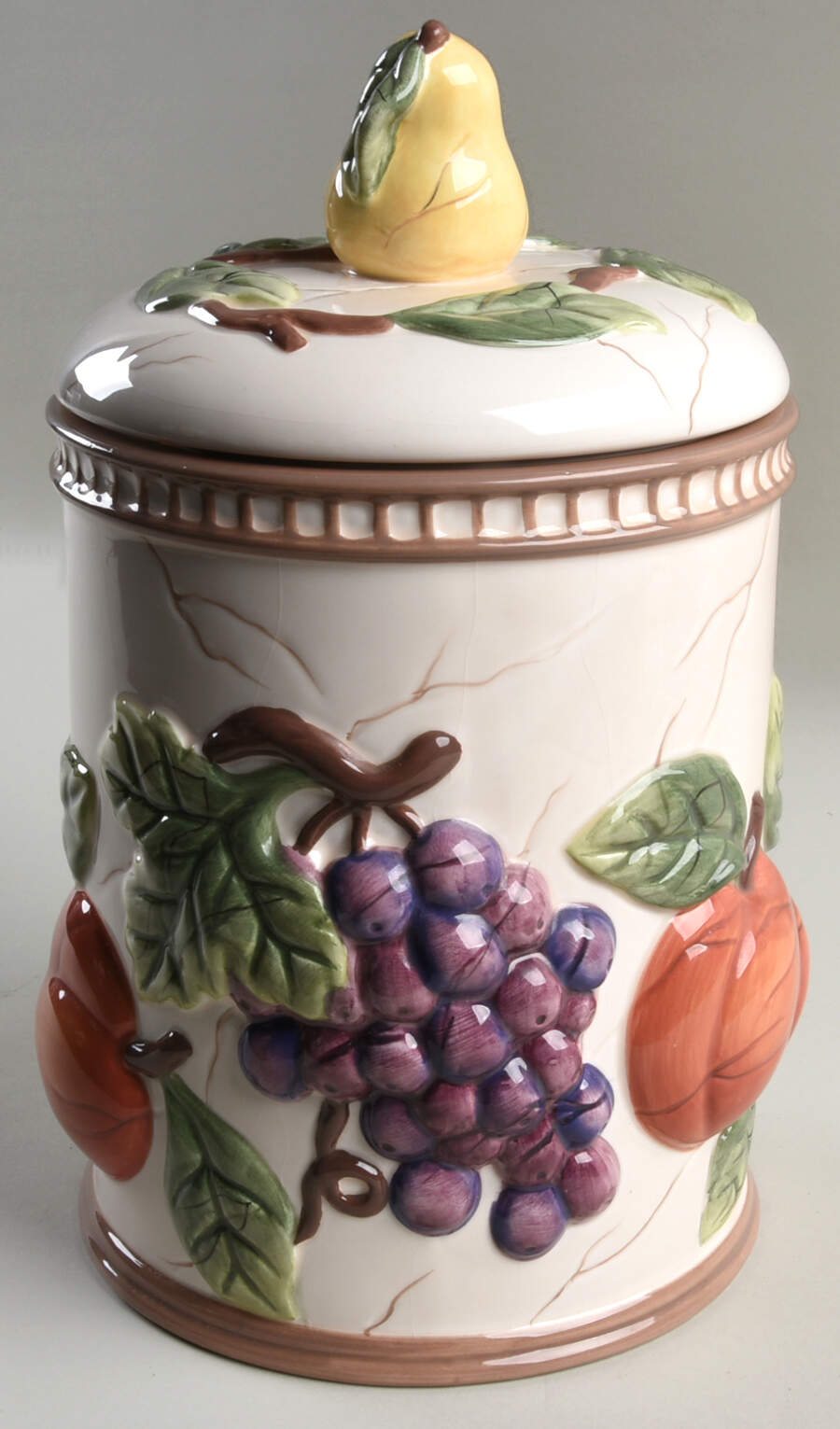 Pompeii Fruit Large Canister & Lid by American Atelier-1