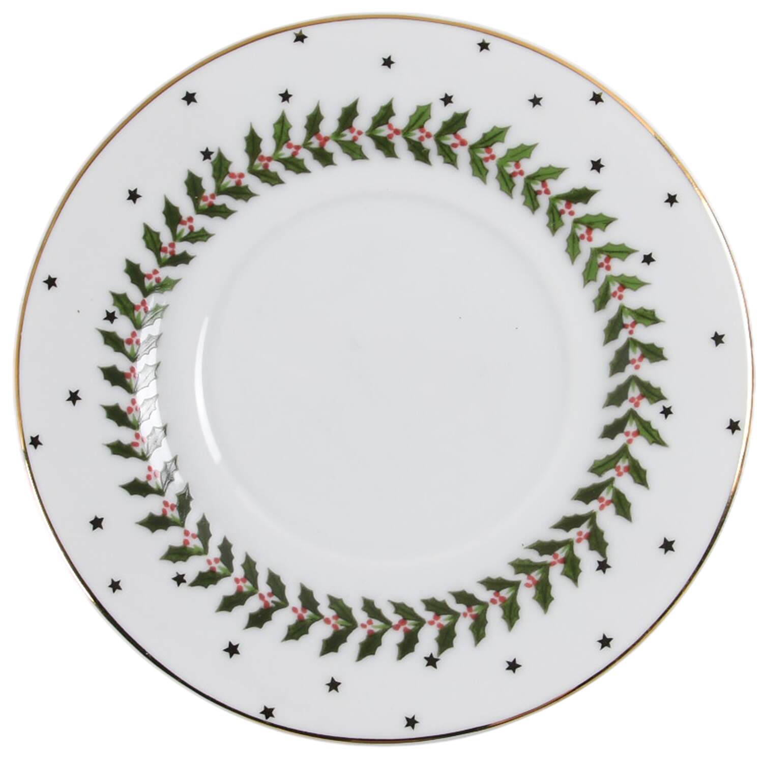 Poinsettias Saucer by American Atelier-1