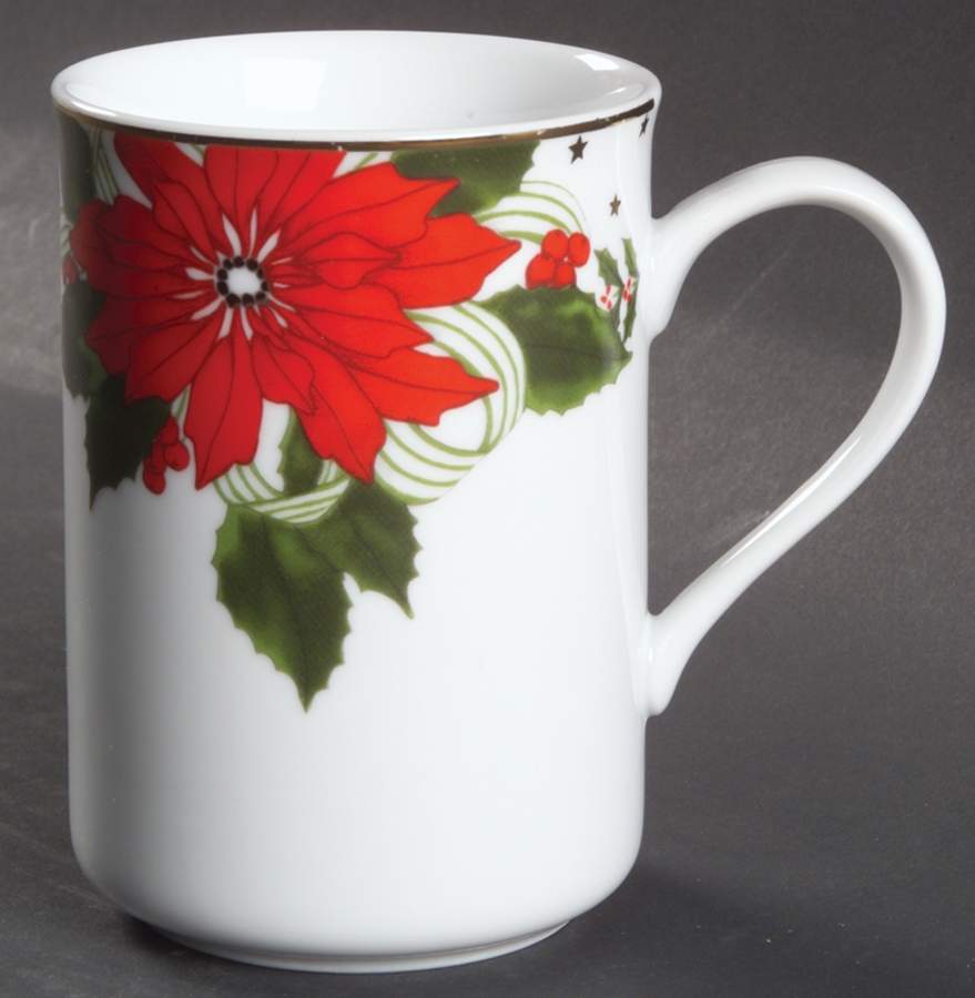 Poinsettias Mug by American Atelier-1