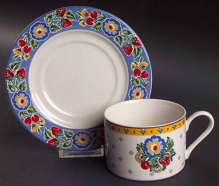 Printemps Flat Cup & Saucer Set by American Atelier-1