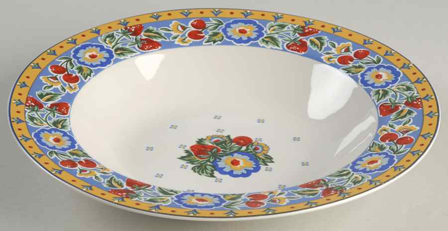 Printemps Large Rim Soup Bowl by American Atelier-1