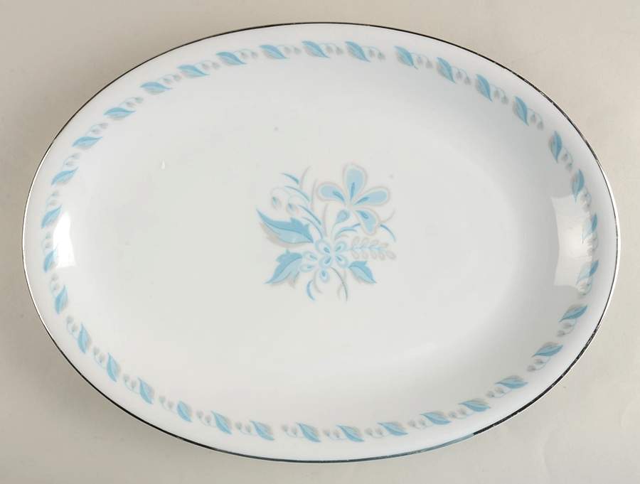 Sky Flower 16" Oval Serving Platter by Abalone-1