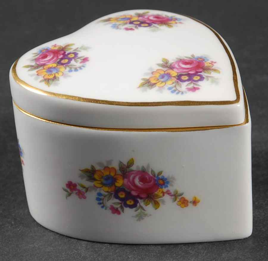 Chelsea Rose Heart Shape Box & Lid by Abbeydale-1