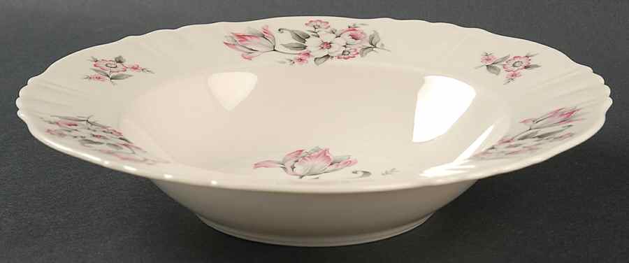 Moss Rose (Scalloped, No Trim) Rim Soup Bowl by Aberdeen-1