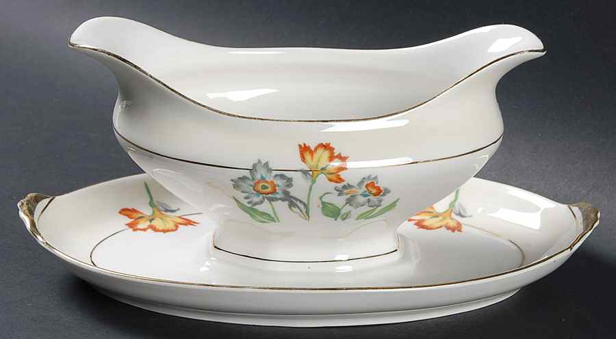 ACC1 Gravy Boat with Attached Underplate by Amc China-Germany-1