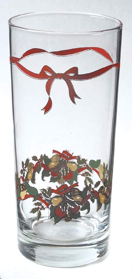 Christmas Bounty Glassware Tall Tumbler by Amc China-Germany-1