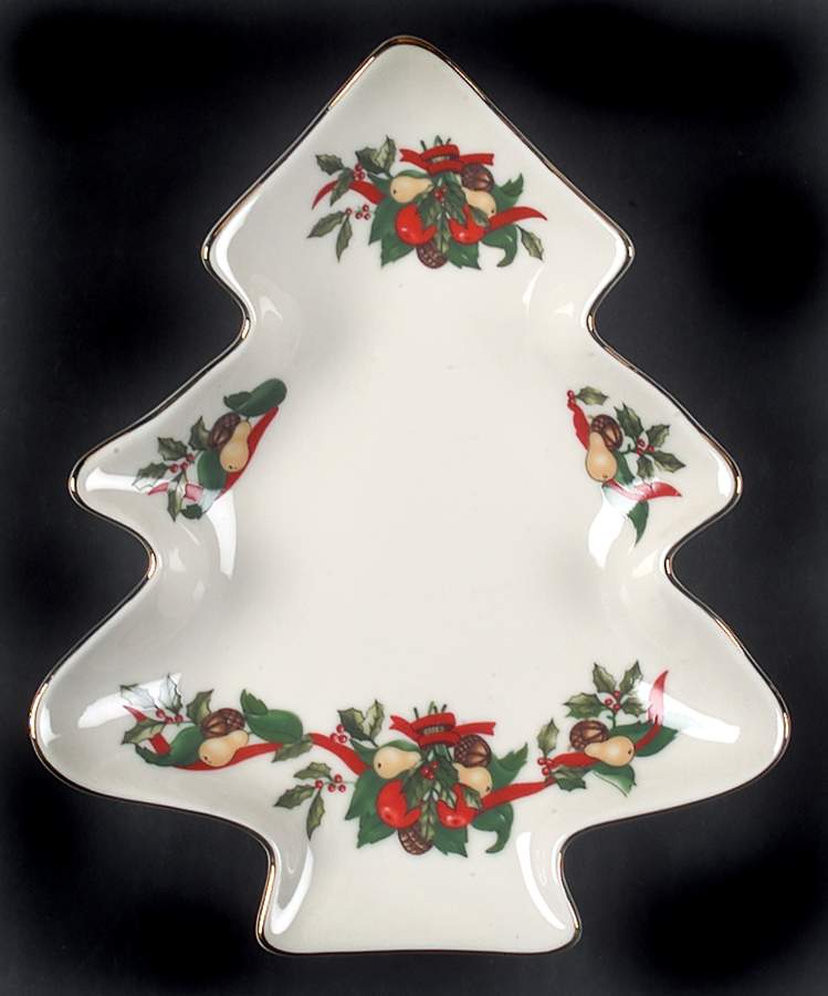 Christmas Bounty Small Tree Shaped Dish by Amc China-Germany-1