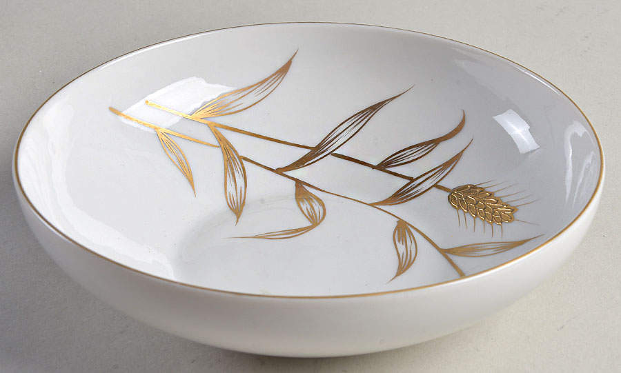 Golden Leaf Coupe Cereal Bowl by ACI-1