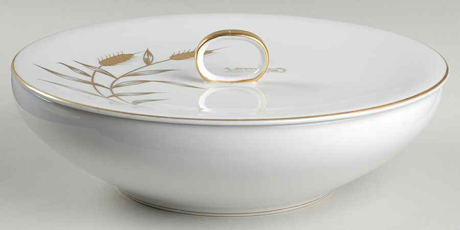 Golden Leaf Round Covered Vegetable by ACI-1