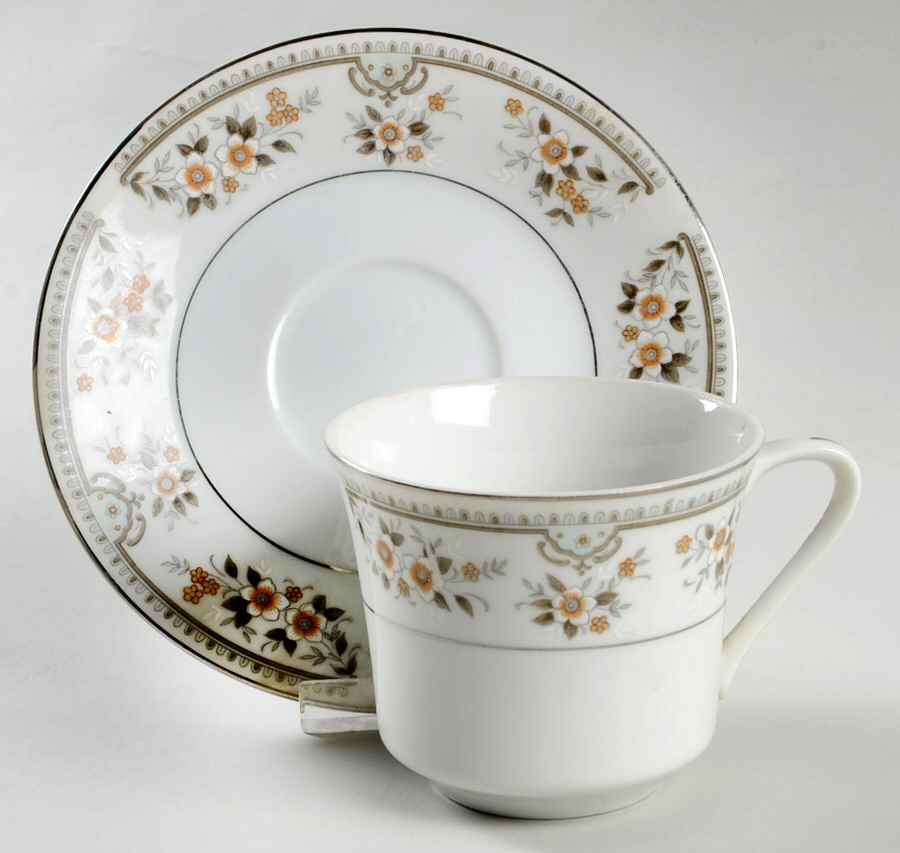 Francine Flat Cup & Saucer Set by Acsons-1